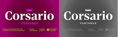 Floodfonts released Corsario.