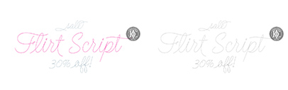 Flirt Script‚ a monoline script face and a winner of TDC2 2014‚ by @positype. 30% off until Jun 28.