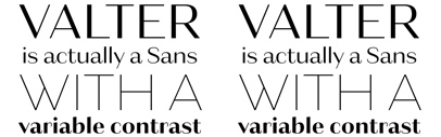 Valter‚ a high-contrast sans serif‚ by @typonine_djurek