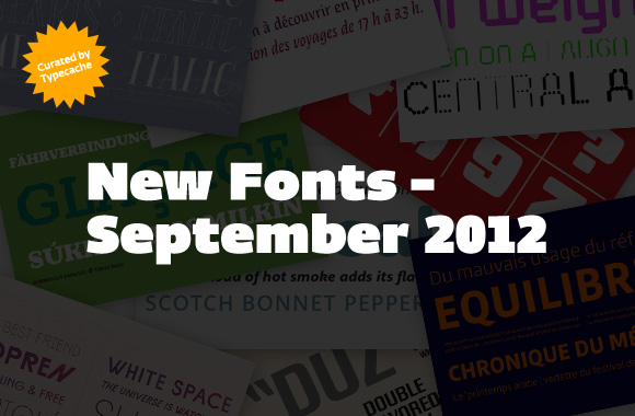 New Fonts – September 2012