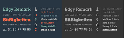 DIN Next Slab‚ the slab serif version of DIN Next. The Medium weight is free of charge.