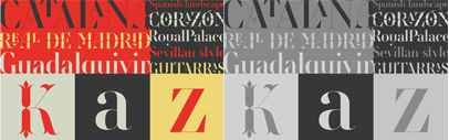 Retiro by @typofonderie: a vernacular version of Castilian and Andalusian in a typical Didot‚ including 5 optical sizes and each style has more than 1000 glyphs.