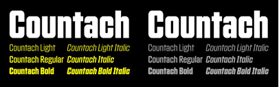 Countach‚ the official typeface of The Crew Game‚ by @ProductionType: it also supports Cyrillic.
