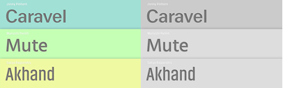 Caravel‚ Mute & Akhand: three new Latin sans serifs from @itfoundry