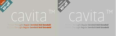Cavita by @Tipotype. 80% off until Mar 12.