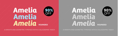 Amelia Rounded by @Tipotype. 90% off for a limited time.
