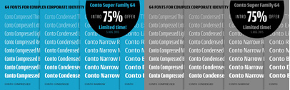 Three new narrower widths of Conto were added. 75% off until Aug 6.