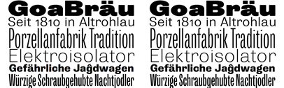 Storm Type Foundry released Trivia Grotesk. It includes 4 widths‚ 6 weights‚ and Italics.