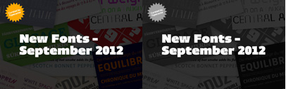 Let’s look back at new fonts released in September.