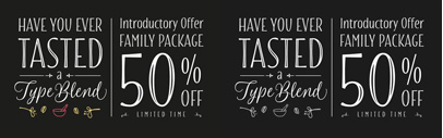 Blend‚ a hand-drawn font family‚ by Sabrina Mariela Lopez. Blend Family Package is 50% off until Oct 23.