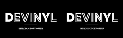 Devinyl consists of 8 styles. 50% off until Feb 23.