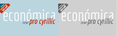Economica Cyrillic PRO. Economica Cyrillic PRO Family is 60% off until April 27.