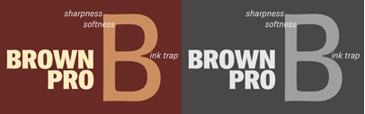 Brown Pro‚ a revised version of Brown‚ by Nick Shinn. Brown Pro Family is 80% off until April 21.