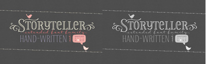 New Storyteller‚ a hand-drawn font family