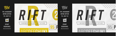 Rift & Rift Soft by Fort Foundry. 71% off until July 15.