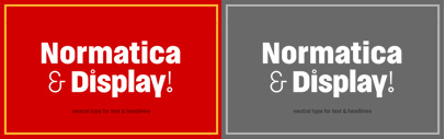 Normatica & Normatica Display by Carnoky Type. 80% off until Oct 22.