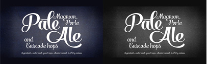 Salamander by Fenotype: an upright script typeface with swashes.