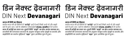 DIN Next Devanagari has been released.