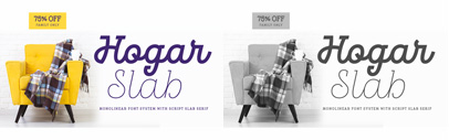 @Latinotype released Hogar Slab. Hogar Slab Family is 75% off until Dec 30.