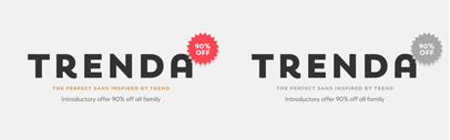 @Latinotype released Trenda‚ a geometric sans serif based on their Trend. 90% off until March 4.