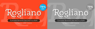 @Tipotype released Rogliano. 79% off until March 5.
