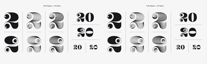 Fab Figures‚ a numbers-only typeface