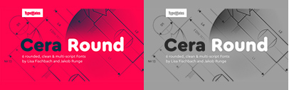 @TypeMatesFonts released Cera Round Pro. (This is the official release‚ though we mentioned it 3 months ago.) Introductory offer 50% off.