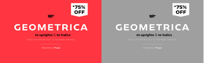@Latinotype released Geometrica. Geometrica Family is 75% off until May 19.