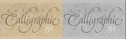 American Calligraphic by TypeSETit. 25% off until July 7.