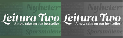 Leitura Display Two and Leitura Two‚ new takes of popular Leitura‚ by DSType.
