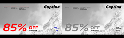 Los Andes released Caprina. 85% off until August 12.