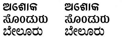 @itfoundry released Ashoka Odia‚ Belur Kannada and Sandur Kannada.