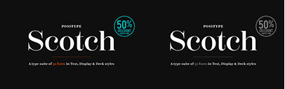 @positype released Scotch. The packages are 50% off until October 7.