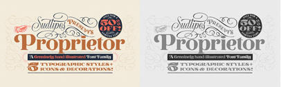 @sudtipos released Proprietor. 50% off until Oct 28.