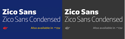 @typotheque released Zico Sans and Zico Sans Condensed.