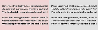 @tinytypeco released Dover Serif Text and Dover Sans Text.