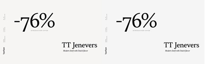TypeType released TT Jenevers. 76% off until March 31.