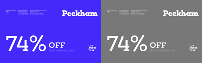 Peckham designed by Daniel Hernández. Peckham Family is 74% off until April 6.