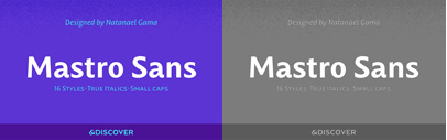 Ndiscover released Mastro Sans.