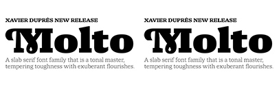 Type Together released Molto designed by Xavier Dupré.