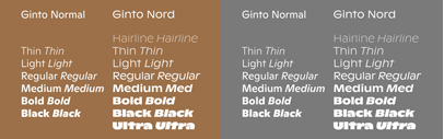 @abcdinamo released Ginto Normal and Ginto Nord designed by @sebmclauchlan.