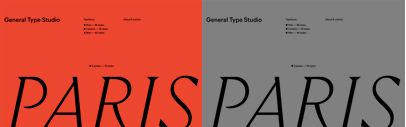 New foundry: General Type Studio (@general_type) run by Stéphane Elbaz. Cambon‚ Mier and Pilat are available.
