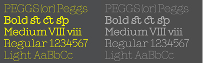 @colophonfoundry expanded Peggs.