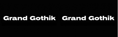 @parachutetype released Grand Gothik Compressed‚ Grand Gothik Condensed‚ Grand Gothik‚ Grand Gothik Wide‚ and Grand Gothik Extended. A Variable Font version is also available.