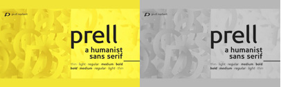 Gestalten’s new release: Prell‚ a new sans serif by Norbert Prell.
