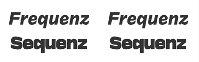 Frequenz and Sequenz are available from Kilotype.