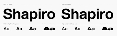 OGJ Type Design released Shapiro.