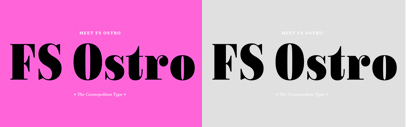 @Fontsmith released FS Ostro which comes in 11 different styles: Regular to Bold plus Italics‚ and Display Narrow‚ Regular and Wide.