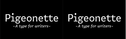 Pigeonette designed by Ro Hernández was added to @futurefonts.