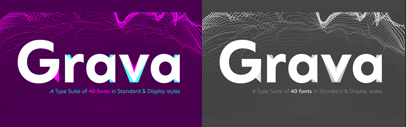 Positype released Grava and Grava Display.